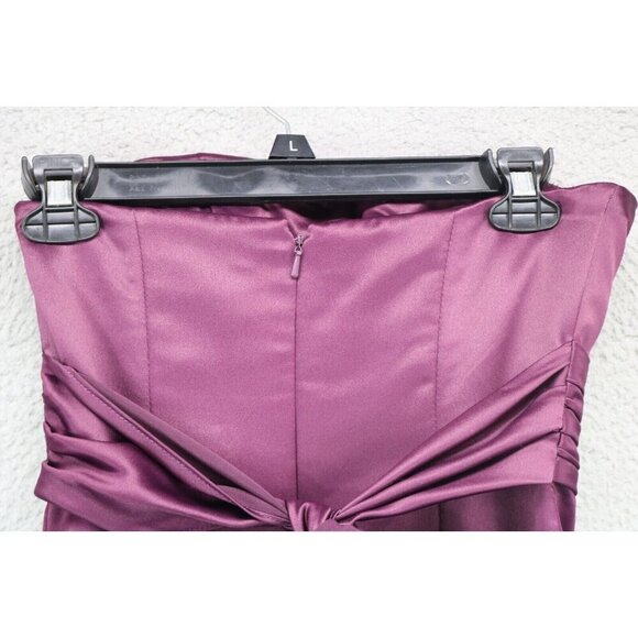 Bill Levkoff Purple Strapless Evening Dress-Size 4-Event-Pockets - Picture 13 of 14